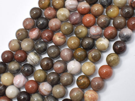 Petrified Wood, 8mm (8.5mm) Round-RainbowBeads