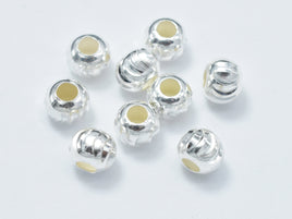 10pcs 5mm 925 Sterling Silver Beads, 5mm x 4.2mm Rondelle Beads-RainbowBeads
