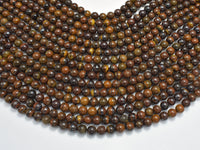 Tiger Iron, 6mm, Round Beads, 15.5 Inch-RainbowBeads