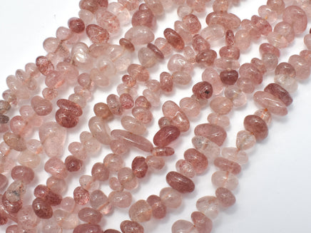 Strawberry Quartz Beads, Lepidocrocite Beads, Chips, 4mm -9mm-RainbowBeads