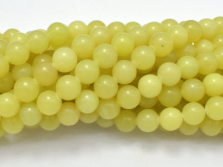 Lemon Jade, Round, 8mm beads-RainbowBeads