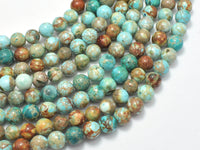 Impression Jasper, 8mm, Round-RainbowBeads