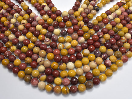 Mookaite Beads, Round, 8mm-RainbowBeads