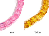 CZ beads, 6 x 6mm Faceted Cube-RainbowBeads