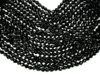 Black Onyx Beads, 8mm (7.5mm) Star Cut Faceted Round-RainbowBeads