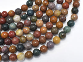 Ocean Jasper, 8mm Round beads-RainbowBeads