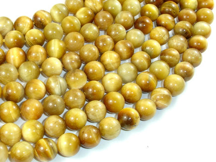 Golden Tiger Eye, 10mm Round Beads-RainbowBeads