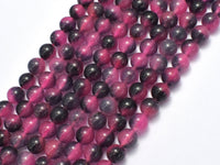 Jade - Gray & Pink 8mm Round-RainbowBeads