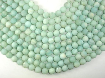 Matte Amazonite Beads, 10mm Round Beads-RainbowBeads
