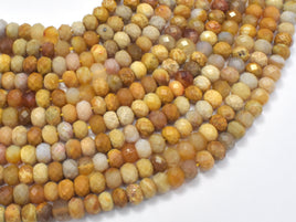 Crazy Lace Agate, 4x6mm Faceted Rondelle-RainbowBeads