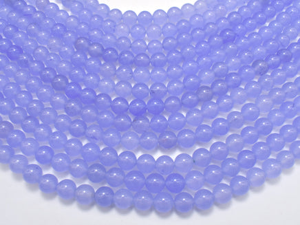 Jade Beads, Light Purple, 8mm Round Beads-RainbowBeads