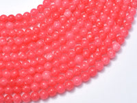 Jade Beads - Pink, 6mm Round-RainbowBeads