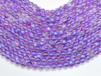 Mystic Aura Quartz - Purple, 6mm (6.5mm)-RainbowBeads