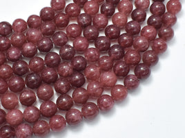 Jade Beads-Coffee, 8mm Round-RainbowBeads