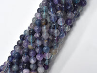 Fluorite Beads, Rainbow Fluorite, 6mm, Round-RainbowBeads