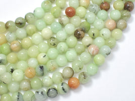 Jade - Light Green, 8mm, Round-RainbowBeads