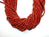 Red Jasper Beads, Round, 4mm-RainbowBeads