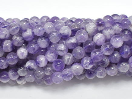 Amethyst Gemstone Beads, Round, 6mm (6.5mm)-RainbowBeads