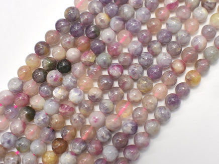 Pink Tourmaline Beads, 6mm (6.5mm) Round-RainbowBeads