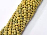 Green Muscovite 4mm Round Beads, 15 Inch-RainbowBeads