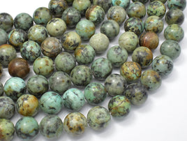 African Turquoise, 12mm Round Beads-RainbowBeads