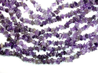 Amethyst Chips, Approx 4 - 9mm, 33 Inch-RainbowBeads