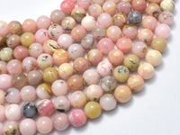 Pink Opal, 8mm Round Beads-RainbowBeads