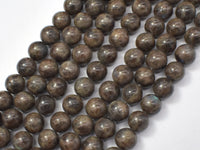 Chocolate Labradorite Beads, 10mm (10.4mm)-RainbowBeads