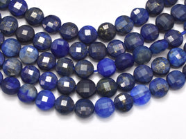Lapis Lazuli, 4mm Faceted Coin-RainbowBeads