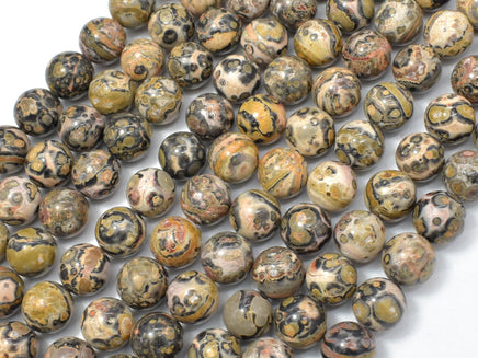 Leopard Skin Jasper Beads, Round, 9mm-RainbowBeads