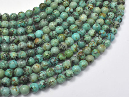 African Turquoise Beads, 6m Round-RainbowBeads