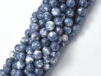 Rain Flower Stone Beads, Gray, 8mm Round Beads-RainbowBeads