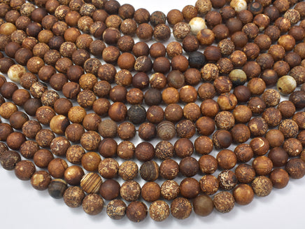 Crackle Tibetan Agate, 8mm (7.8mm) Round Beads-RainbowBeads