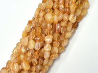 Citrine Beads, Approx. 6x8mm Nugget Beads-RainbowBeads