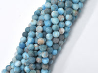 Matte Apatite Beads, 6mm, Round-RainbowBeads