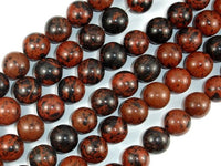 Mahogany Obsidian Beads, 14mm Round Beads-RainbowBeads