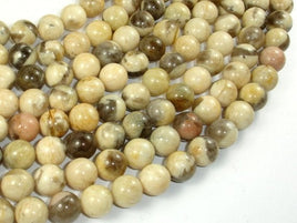 Feldspath Beads, Tiger Jasper Beads, 10mm Round Beads-RainbowBeads