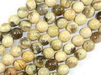 Feldspath Beads, Tiger Jasper Beads, 10mm Round Beads-RainbowBeads