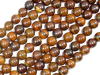 Tiger Iron, 10mm, Round Beads-RainbowBeads
