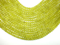 Olive Jade Beads, 6mm Round Beads-RainbowBeads