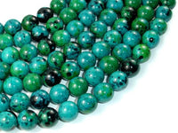 Chrysocolla, 12mm Round Beads-RainbowBeads