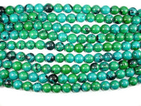 Chrysocolla, 14mm Round Beads-RainbowBeads