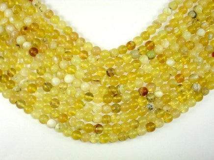 Yellow Opal, 6mm (6.8mm) Round Beads-RainbowBeads