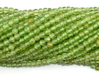 Peridot Beads, 3mm Round Beads-RainbowBeads