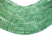Matte Green Aventurine Beads, 6mm Round Beads-RainbowBeads