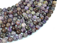 Genuine Charoite, 8mm Round Beads-RainbowBeads