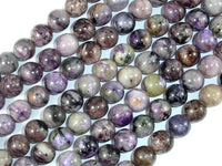 Genuine Charoite, 8mm Round Beads-RainbowBeads