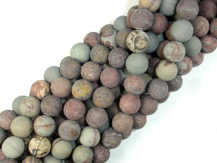 Matte Artistic Jasper, Chohua Jasper, 10mm Round Beads-RainbowBeads