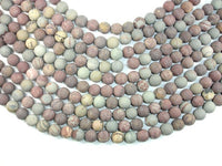 Matte Artistic Jasper, Chohua Jasper, 10mm Round Beads-RainbowBeads