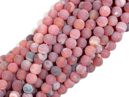 Frosted Matte Agate, 6mm Round Beads-RainbowBeads